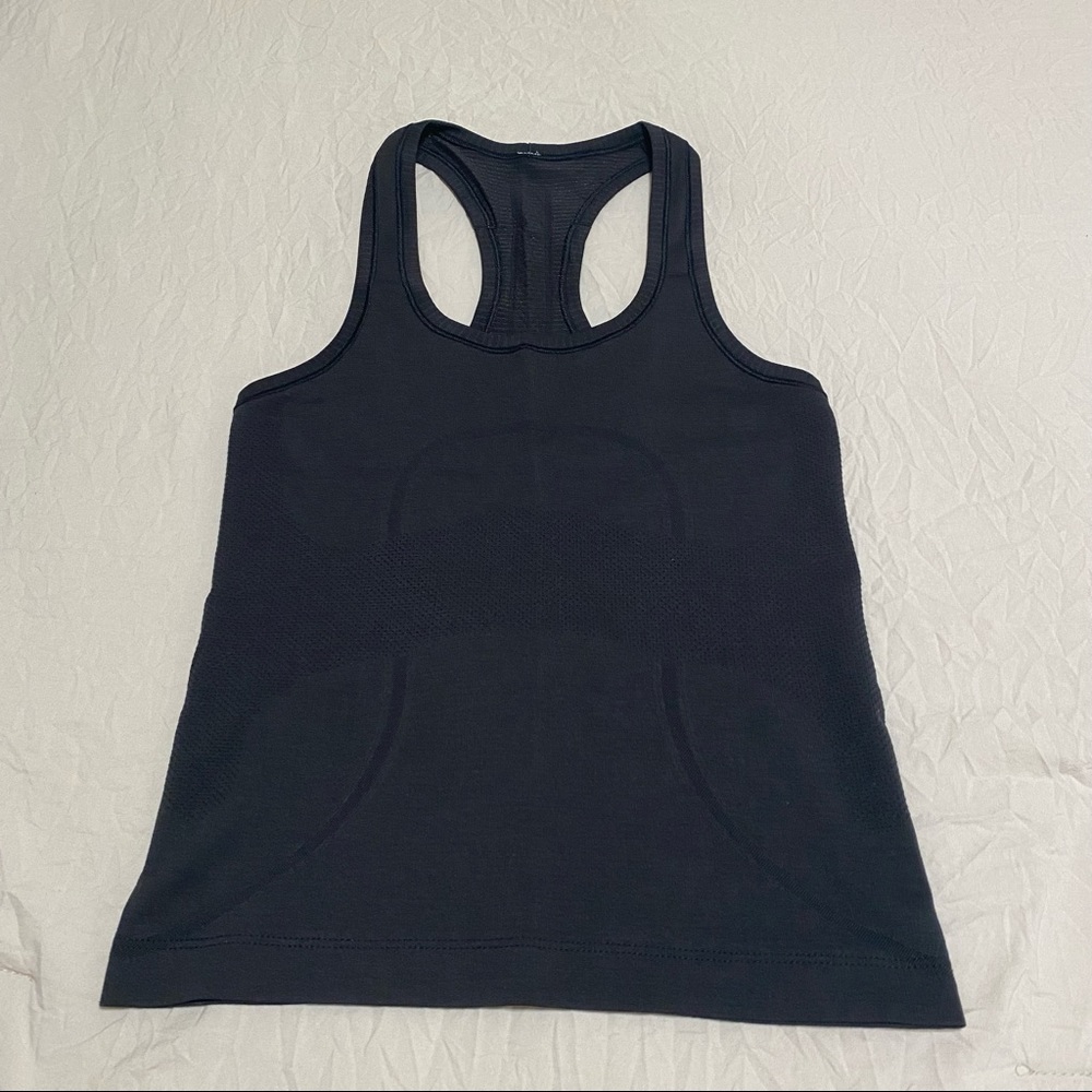 Hemmed lululemon black swiftly tech tank